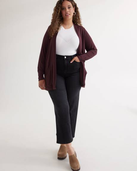 Heather Knit Cardigan with Pockets - PENN. Essentials