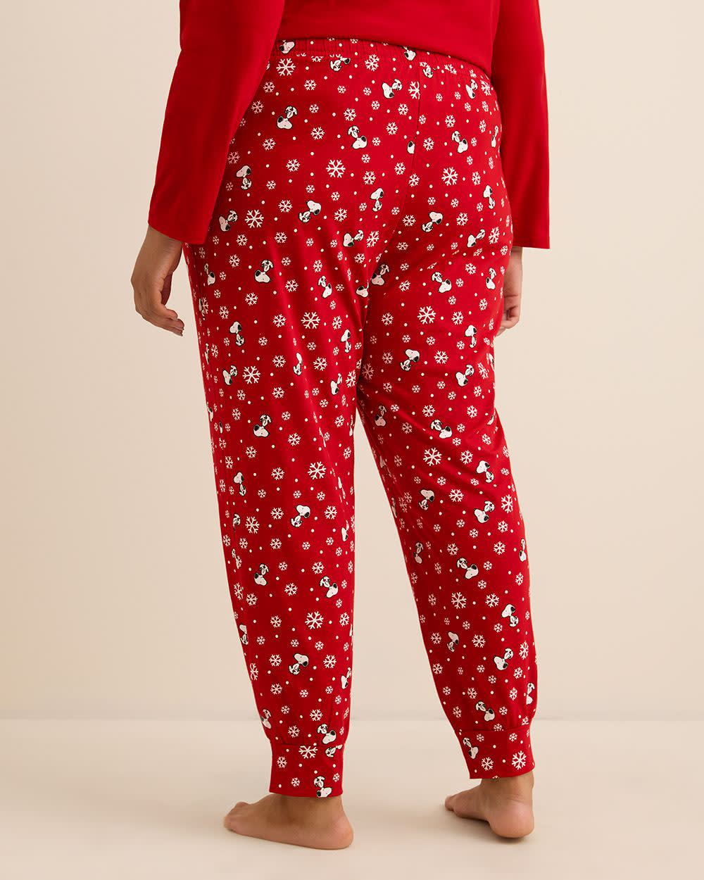 Red Snoopy Pyjama Jogger Pant - ti Voglio Red Snoopy Pyjama Jogger Pant - ti Voglio