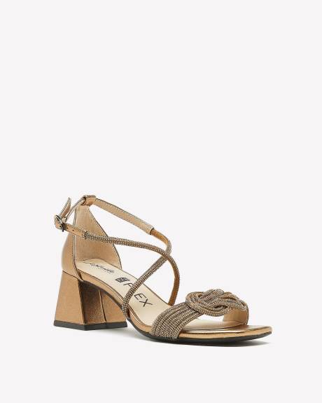 Wide Width, Dress Sandal With Flared Heel - LifeStride