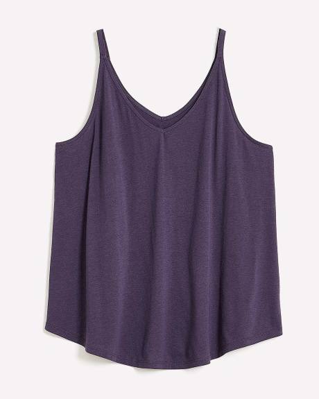 Cotton Blend Sleeveless Relaxed-Fit Cami