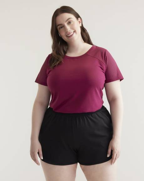 T-shirt en maille sport avec encolure ronde - Active Zone