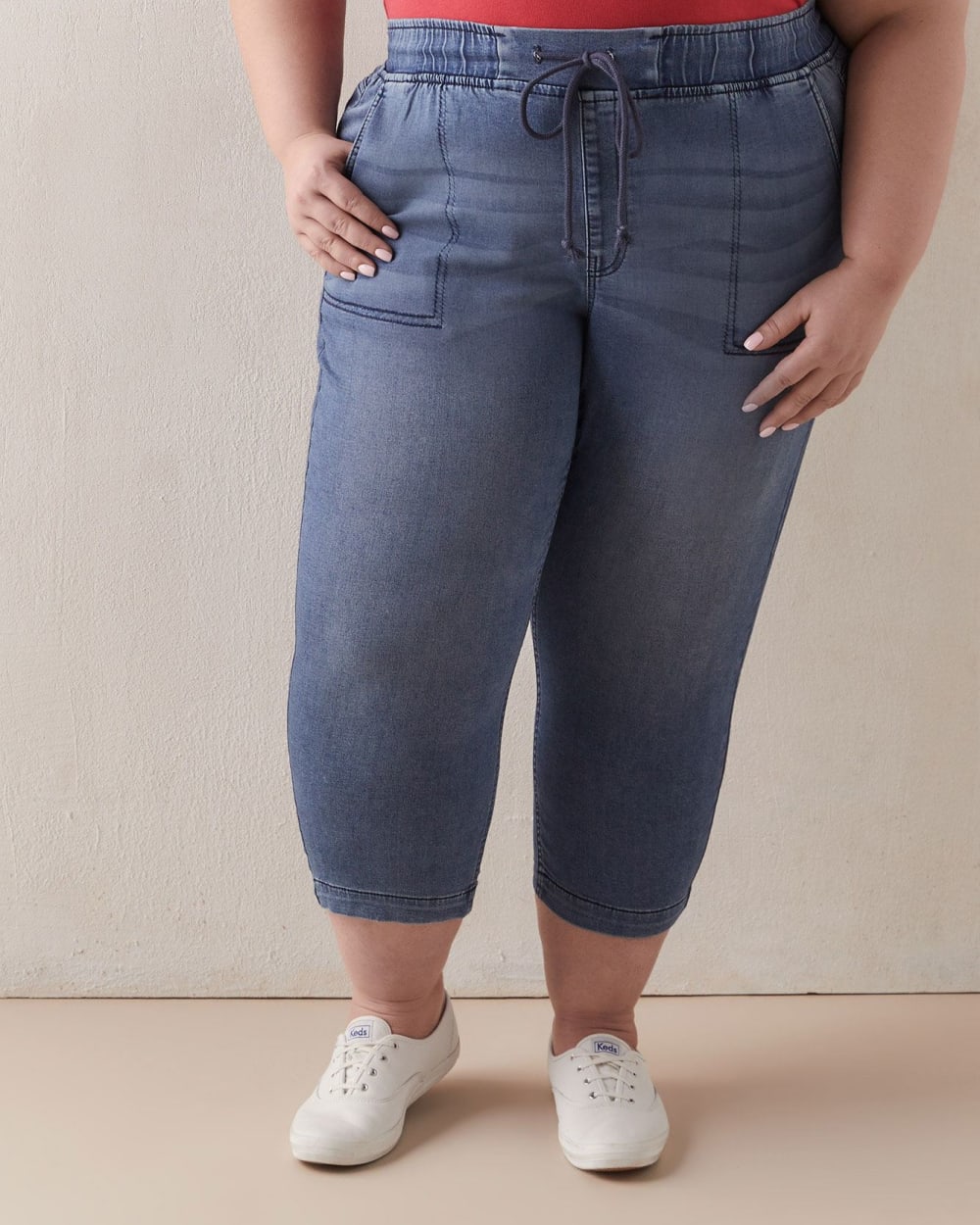 stretch knit jeans