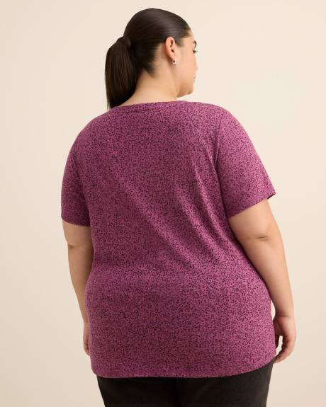 T-shirt imprimé à col rond, coupe curvy - Essentiels PENN.