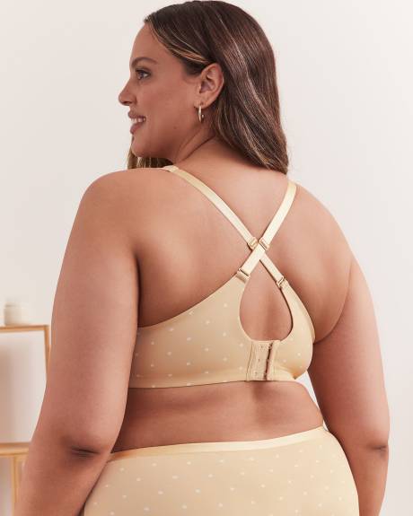Underwire Dotted Contour T-Shirt Bra with Lace - Déesse Collection
