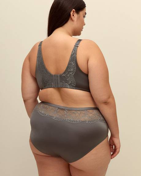 Microfibre Full Brief with Lace Band - ti Voglio