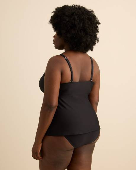 Tankini noir avec col licou