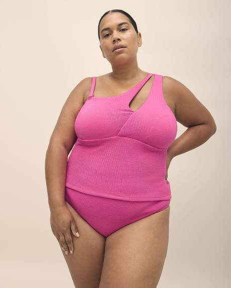 Tankini Alexia texturé à une bretelle - Nana The Brand