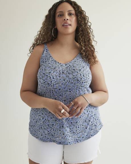 Cotton Blend Sleeveless Relaxed-Fit Cami