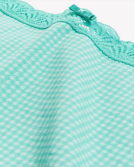 Culotte garçonne imprimée en coton avec dentelle - ti Voglio