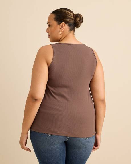 Camisole en tricot c&ocirc;tel&eacute; et col d&eacute;gag&eacute; - Essentiels PENN.