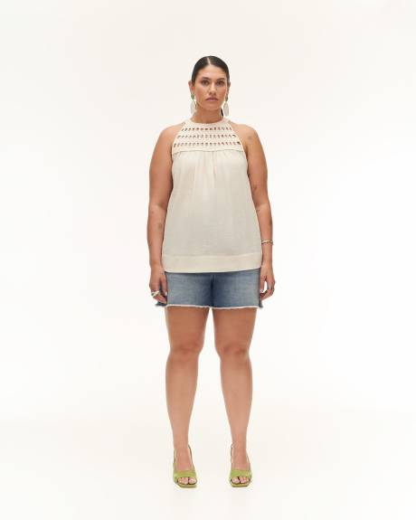 Haut licou crocheté sans manches - Addition Elle
