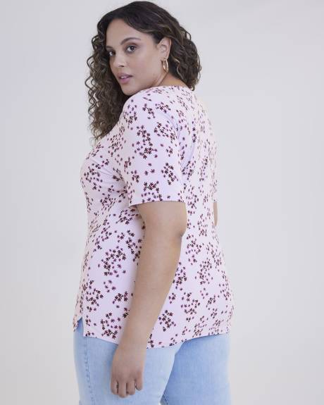 Responsible, Printed Silhouette-Fit Tee - Addition Elle