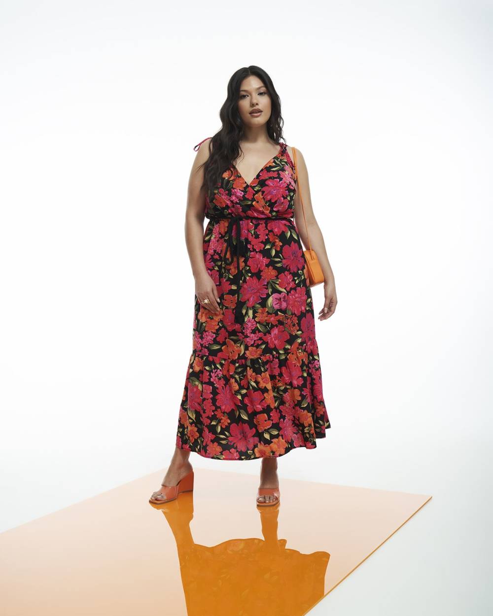 Robe longue etagee fleurie Addition Elle Penningtons