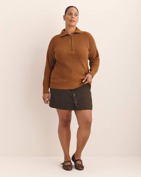 Half-Zip Knit Sweater