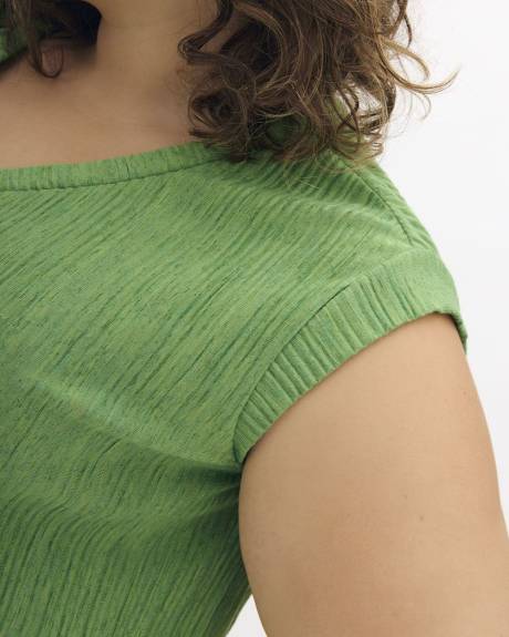 Drop-Shoulder Knit Top - Addition Elle