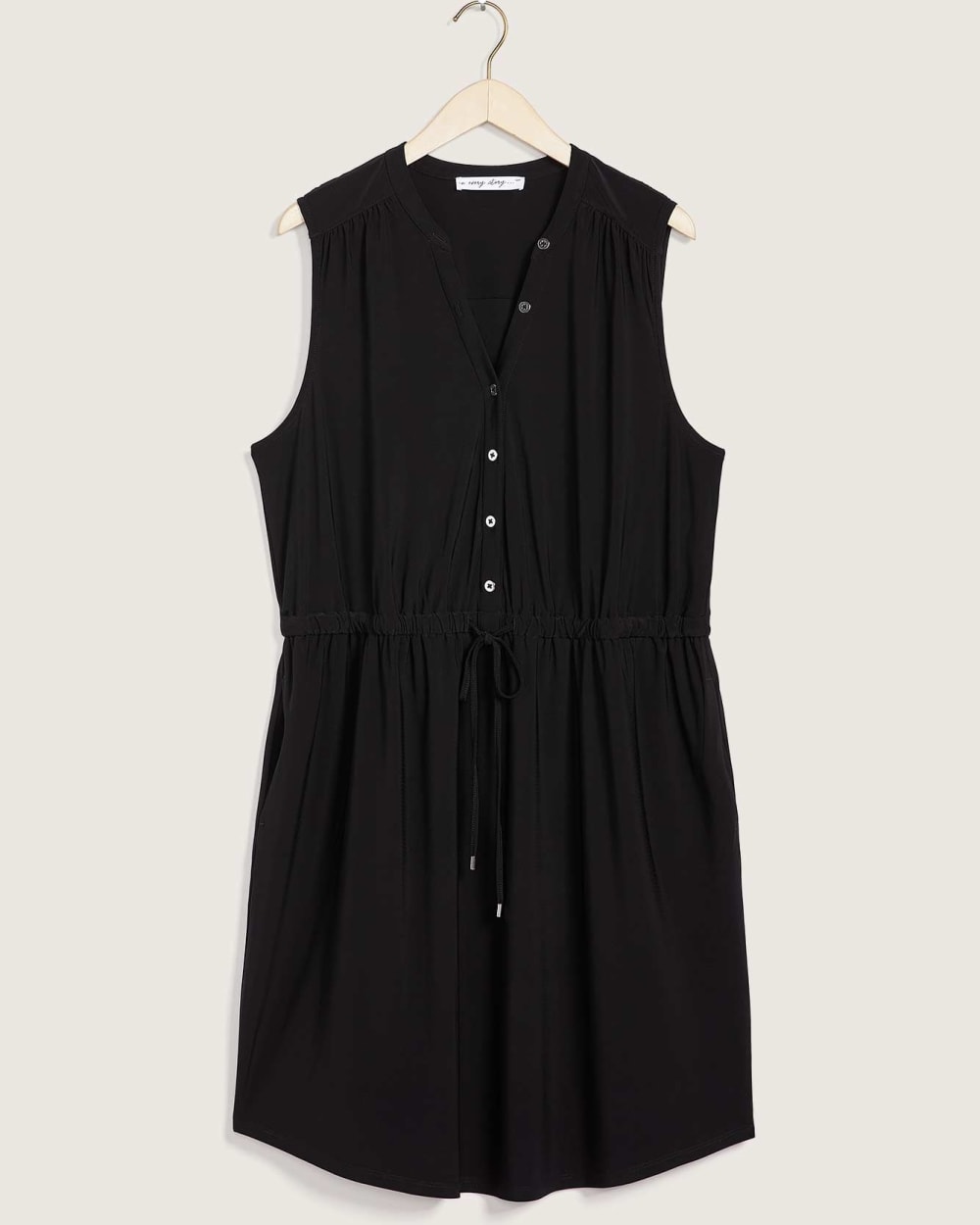 Solid Sleeveless Fit And Flare Jersey Dress - In Every Story