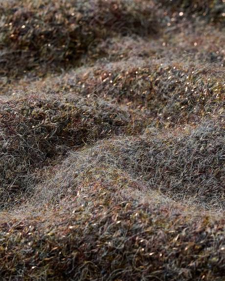 Glitzy Black Crewneck Sweater