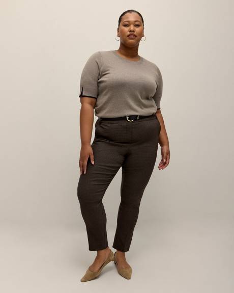 Plaid Skinny-Leg Savvy Pant - PENN. Essentials