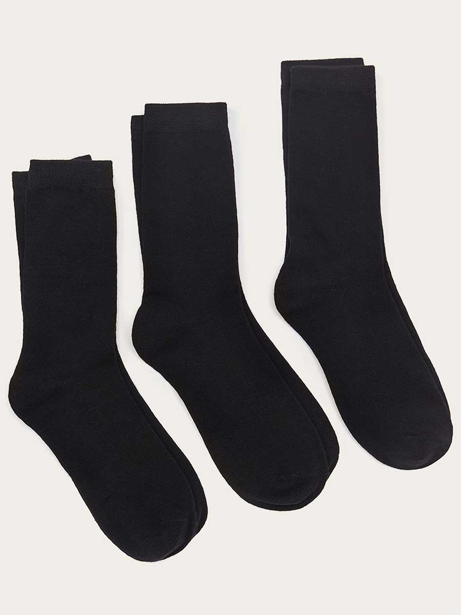 3 paires de chaussettes noires