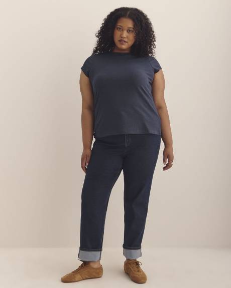 Crewneck Ribbed Baby Tee - PENN. Essentials