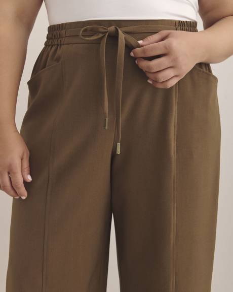 Pull-On Wide-Leg Pant