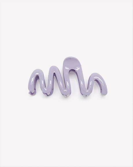 Lilac Zigzag Hair Claw - Addition Elle