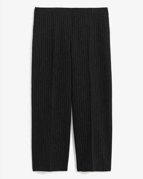 Pinstripe Wide-Leg Pant - Addition Elle