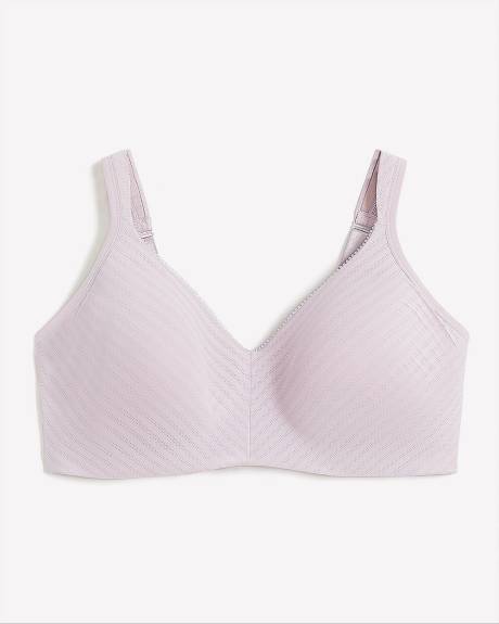 Microfibre Padded Wirefree T-Shirt Bra, Pointelle Trim - ti Voglio