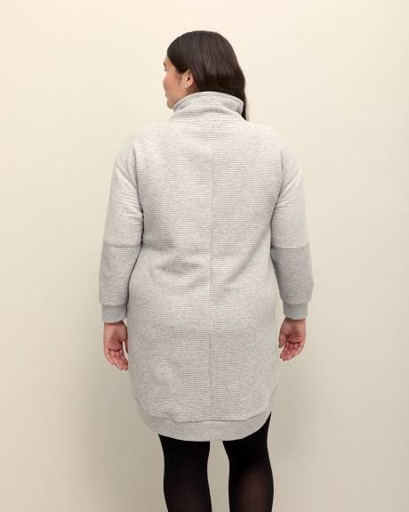 Robe côtelée à col montant zippé - Active Zone