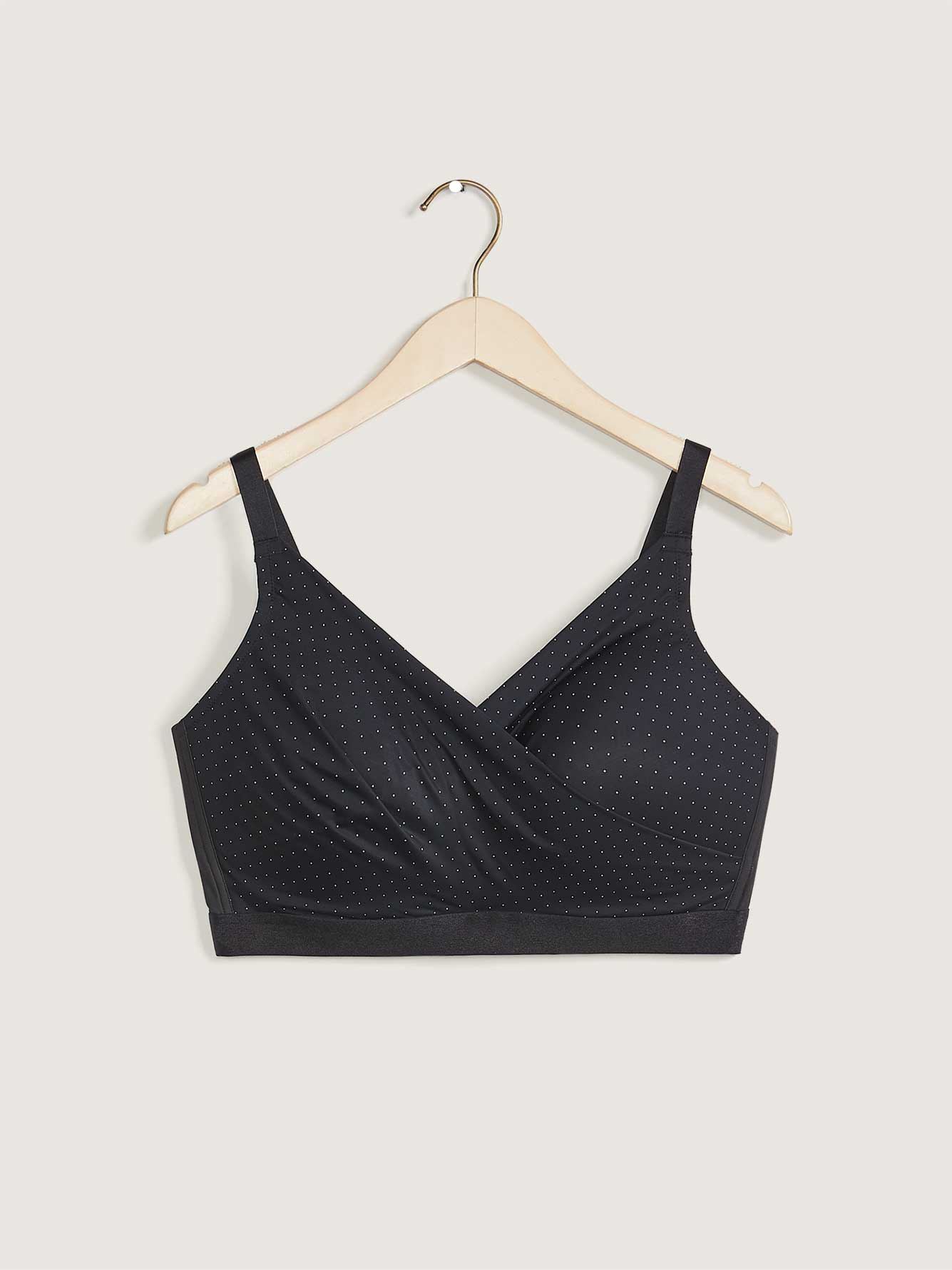 Dot Print Padded Lounge Bra, G-H Cups - Déesse Collection