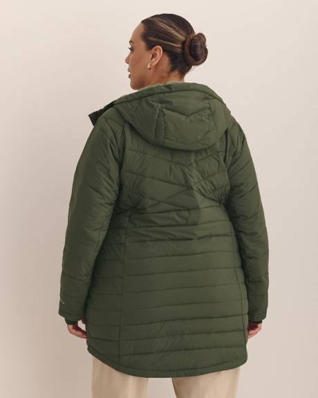 Purple Joy Peak Mid-Length Quilted Jacket - Columbia