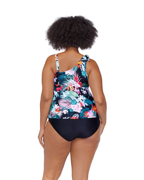 Printed Marita Tankini Top - Raisins Curve
