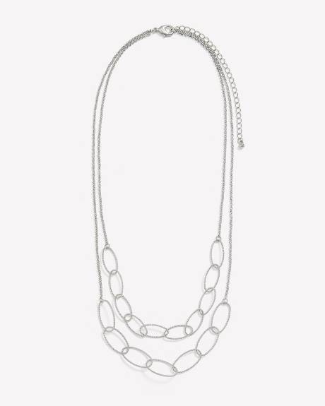 Two-Row Oval-Link Short Necklace
