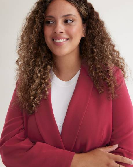 Fluid Double-Breasted Suit Blazer