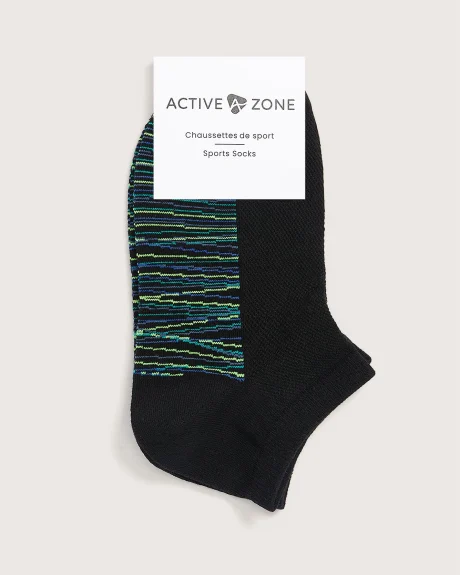 Chaussettes courtes de sport avec dessous space-dye - Active Zone