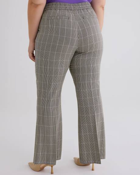 Plaid Flare Leg Pant