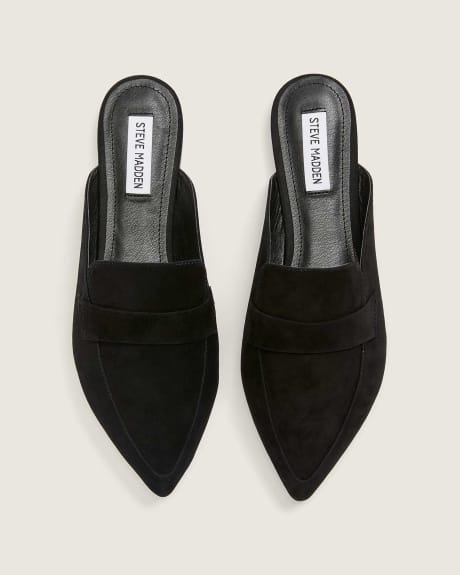 WideWidth PointyToe Suede Mules Steve Madden Penningtons