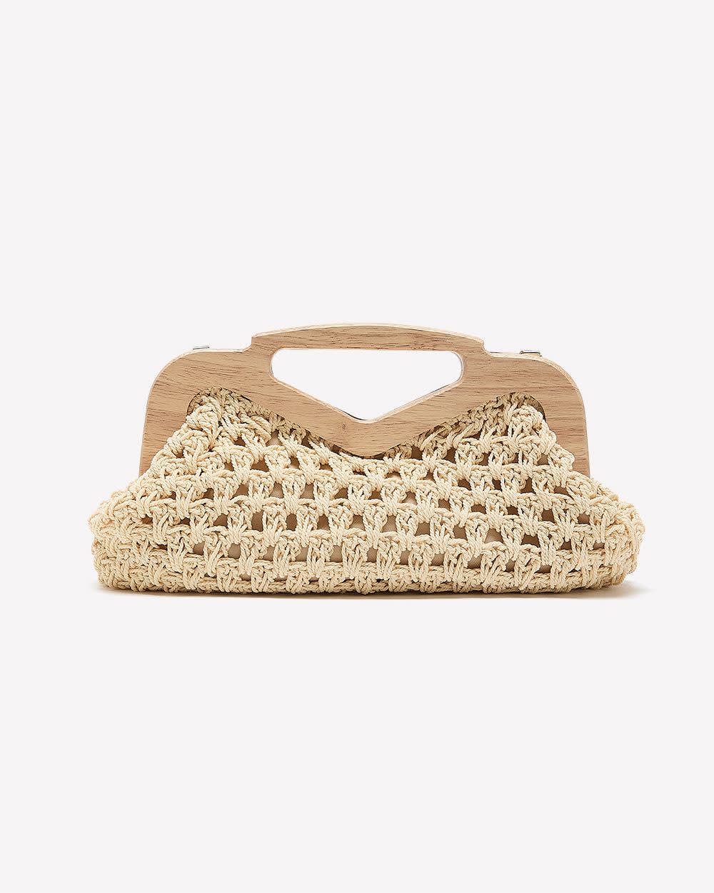 Pochette en corde tissée avec poignée