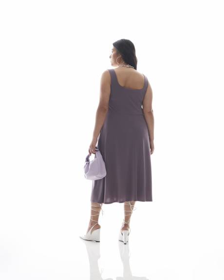 Sleeveless Fit & Flare Midi Dress - Addition Elle