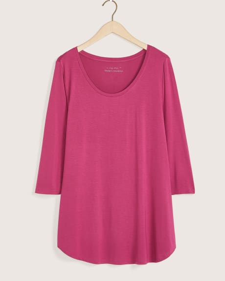 Modern-Fit Solid Scoop Neck T-Shirt - In Every Story