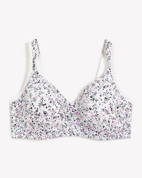 Soutien-gorge contour en microfibre à motif de fruits avec feuilles, sans armatures - ti Voglio