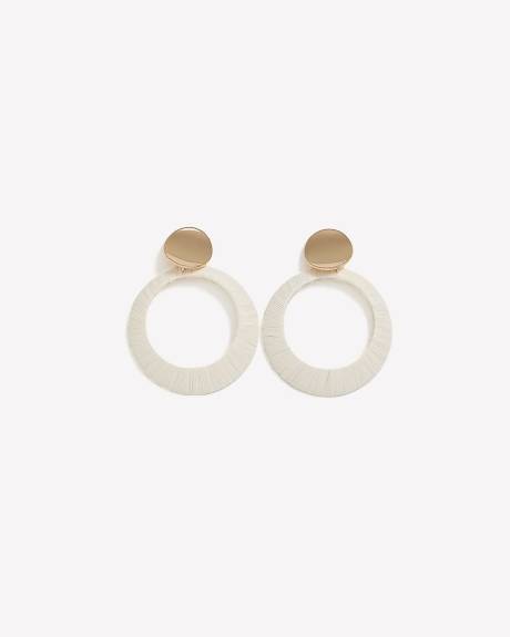 Corded Hoop Earrings