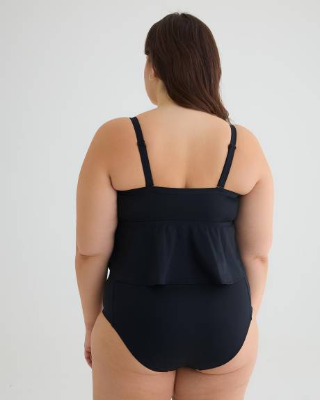 Longline Bikini Top with Crochet Details