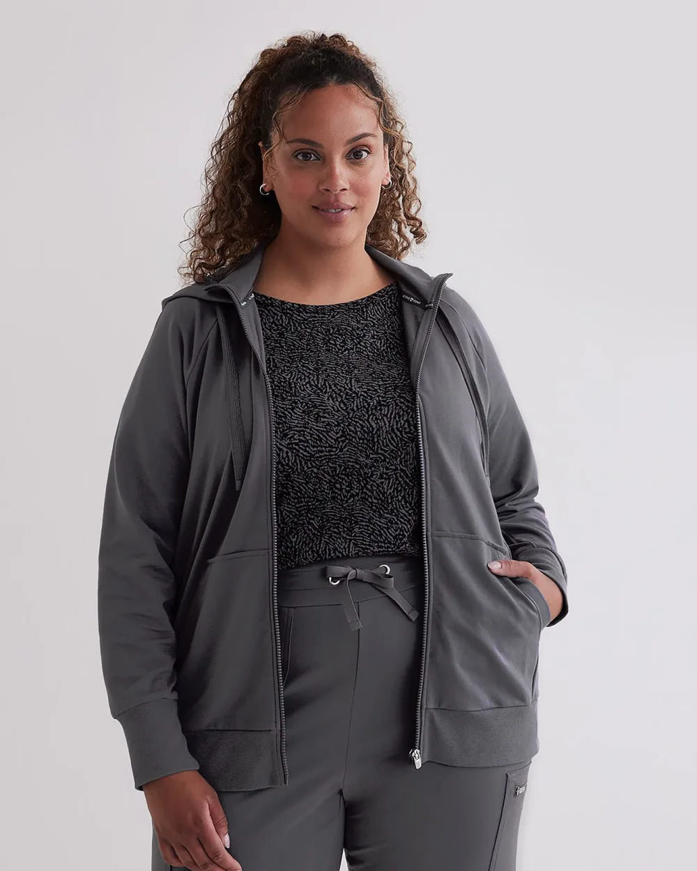 Long Sleeve Hooded Jacket Active Zone Penningtons