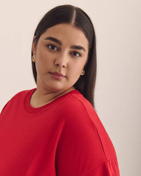 T-shirt carrée à manches courtes et col rond - Essentiels PENN.