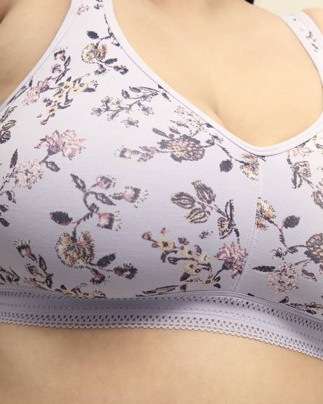 Soutien-gorge en coton fleuri, sans armatures - ti Voglio