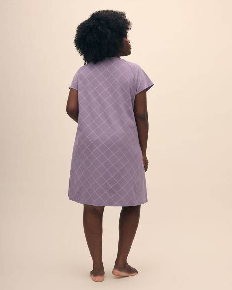 Sleeveless Night Dress with Neck Tie - ti Voglio