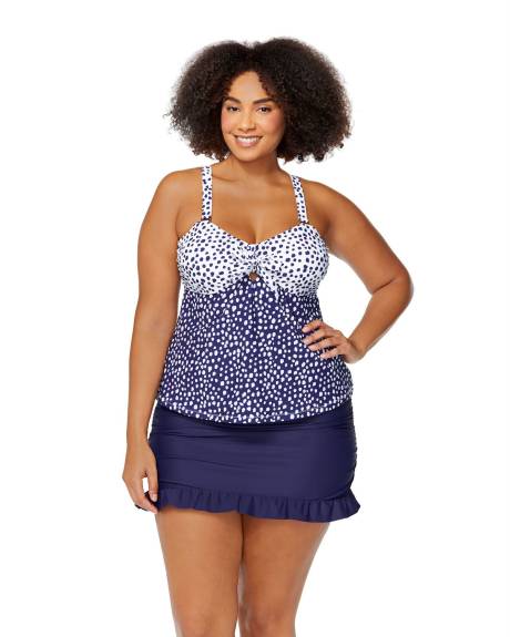 Haut tankini Zanzibar à pois - Raisins Curve