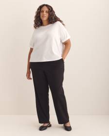 Responsible, Curvy Fit, Solid Straight Leg Pant