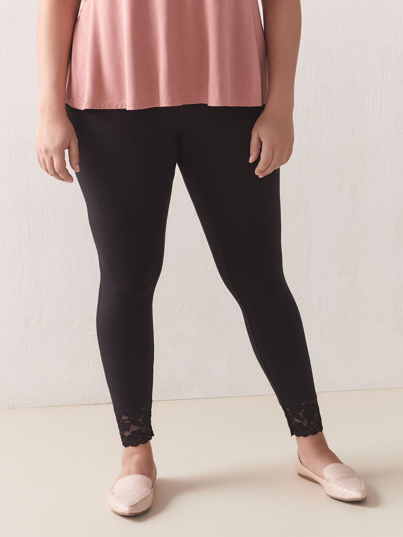 Lace Trim Legging Addition Elle Penningtons